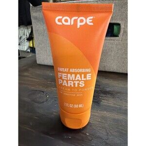 CARPE SWEAT-ABSORBING FEMALE PARTS-  Cream To Powder,  2 OZ New Sealed